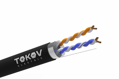 Кабель витая пара F/UTP 2х2х24AWG кат.5E PE outdoor 305м (м) TOKOV ELECTRIC TKE-C05-F22-5E-305-OD