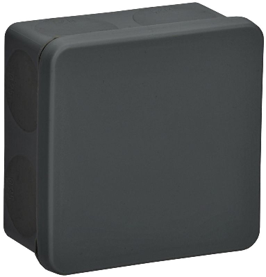 Коробка распаячная ОП КМ42455 100х100х50мм IP67 8 вводов черн. IEK UKO21-100-100-050-K02-66