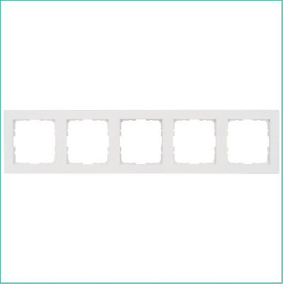 Рамка 5-м G-Classic бел. глянцевый Jasmart G1005W