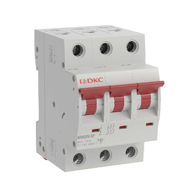 Выключатель автоматический модульный 3п C 4А 6кА YON макс (YON max) MD63N YON MD63N-3PC4