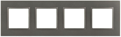 Рамка 4-м Elegance 14-5014-16 Classic для розеток и выключателей титан Эра Б0065829
