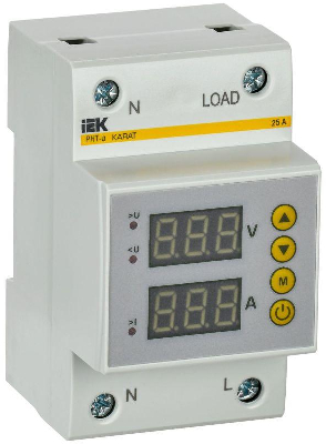 Реле напряжения и тока РНТ-д 1ф 54мм 25А KARAT IEK IVC31-1-25