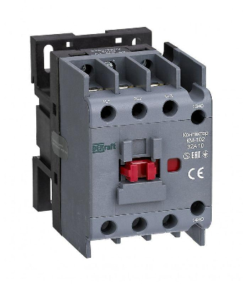 Контактор 32А 110В AC АС3 АС4 1НО+1НЗ КМ-102 DEKraft 21927DEK