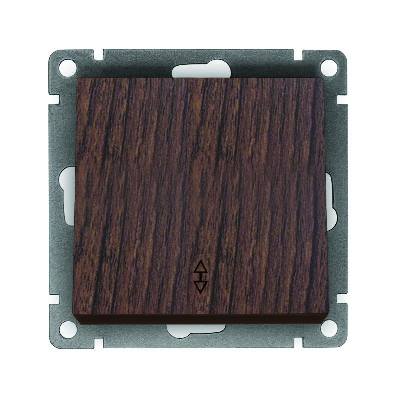 Переключатель проходной 1-кл. СП Афина 10А IP20 механизм венге Universal A0025-V