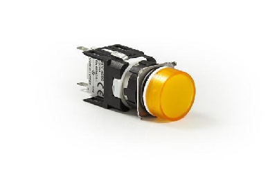 Арматура сигнальная 16мм круглая 12-24 AC/DC желт. EMAS D080YXS