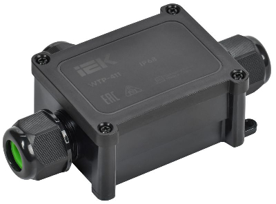 Коробка распределительная герметичная WTP-411 IP68 3 ввода IEK UWB20-T-450-40-03-68