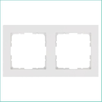 Рамка 2-м G-Classic бел. глянцевый Jasmart G1002W