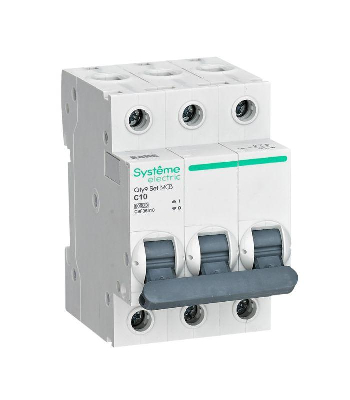 Выключатель автоматический 3п City9 Set (АВ) С 10А 6кА 400В SE C9F36310