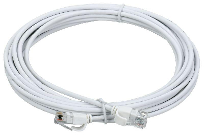 Патч-корд кат.5E UTP LSZH 3м slim колпачок с язычком бел. ITK PC08-C5EUL-3M-SL-WT
