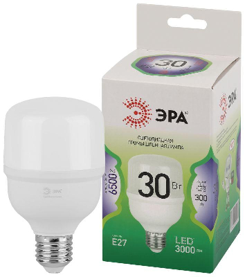 Лампа светодиодная GREEN LINE POWER T70-30W-865-E27 GL 30Вт колокол 6500К свет холод. E27 Эра Б0067061
