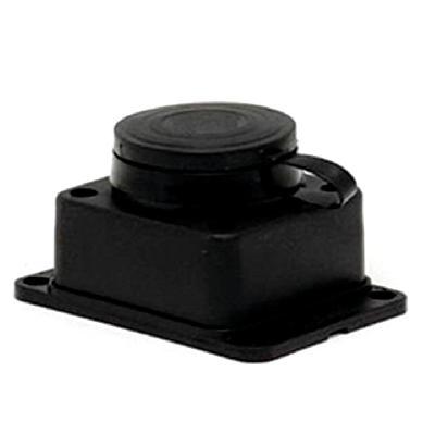 Розетка настенная 16А IP44 230В 2P+PE с защ. крышкой каучук Basic EKF RPS-014-16-230-44