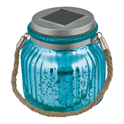 Светильник садовый USL-M-210/GN120 BLUE JAR IP44 солнечная батарея Uniel UL-00003208
