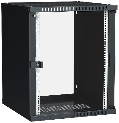Шкаф LINEA WE 15U 600x650мм дверь стекло черн. ITK LWE5-15U67-GF