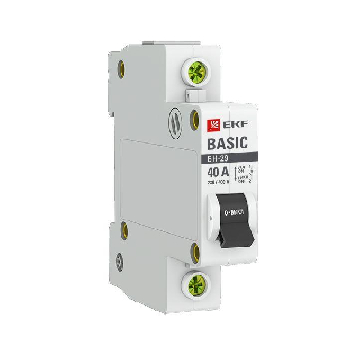 Выключатель нагрузки 1п 40А ВН-29 Basic EKF SL29-1-40-bas