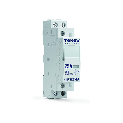 Контактор модульный 18мм 25А 230В АС 2НО PRIZMA TOKOV ELECTRIC TKE-PZ-MC-1-25-230-20