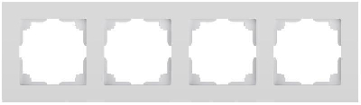 Рамка 4-м СП Accent 6-504-01 бел. Intro Б0063757