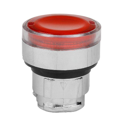 Головка кнопки OptiSignal D22 A4-PL-4 с подсветкой красн. металл ZB4BW343 КЭАЗ 332258