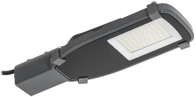 Светильник светодиодный ДКУ 1002-30Д 5000К IP65 уличный консольный сер. IEK LDKU0-1002-030-5000-K03