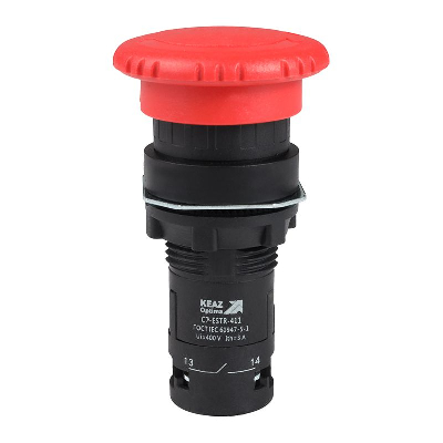 Кнопка аварийного останова OptiSignal Compact D22 С7-ESTR-411 красн. 1НО+1НЗ XB7ES545P КЭАЗ 362131