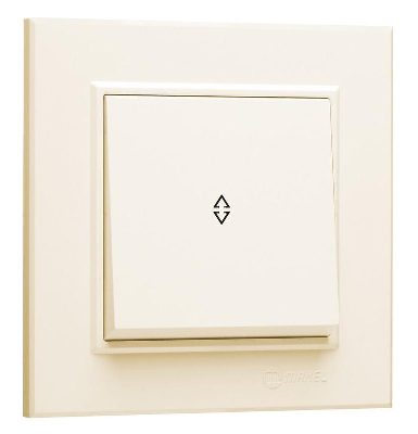 Переключатель 1-кл. СП Karea 10А IP20 крем. Makel 56010005