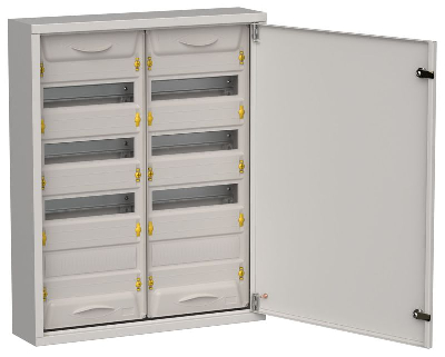 Корпус ЩРн-96 (2х48) TITAN 5 710х570х140 IP31 метал. сер. IEK TI5-50-N-2X048-31-7035