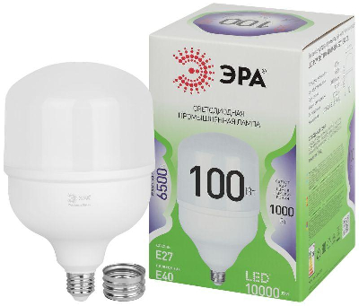 Лампа светодиодная GREEN LINE POWER T140-100W-865-E27/E40 GL 100Вт колокол 6500К свет холод. E27/E40 Эра Б0067055