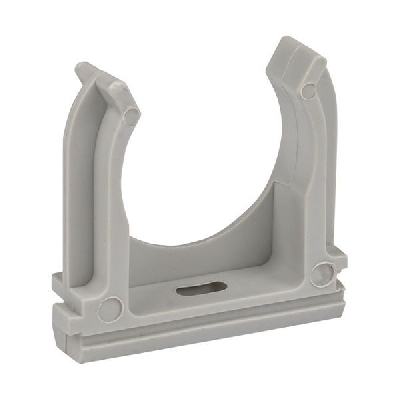 Держатель для труб (клипса) d40мм сер. (уп.30шт) Plast EKF derj-z-40n