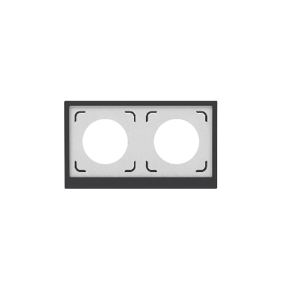 Рамка 2-м KANT IP44 черн. уголь DKC7012944