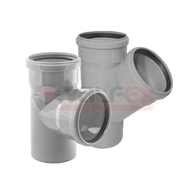 Тройник 45град. 110-75 вн. канализ. (25) VALFEX 22110075
