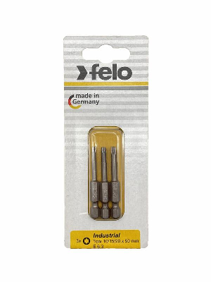 Биты TX10/TX15/TX20 50мм Industrial (блист.3шт) FELO 03693116