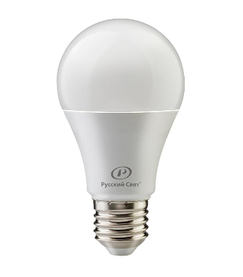 Лампа светодиодная RS LED A60 E27 10W 220-240V 10Вт грушевидная 4000К E27 1000лм 220-240В Ra90 Русский Свет 20010345114