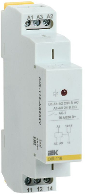 Реле промежуточное OIR 1 конт. (16А) 230В AC IEK OIR-116-AC230V