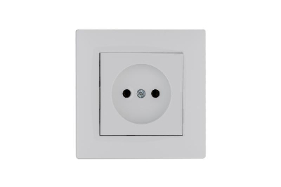 Розетка 1-м Karea RIZZ без заземл. бел. Makel 88001022