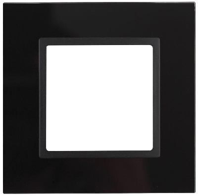 Рамка 1-м 14-5101-05 стекло Elegance черный+антрацит ЭРА Б0034474