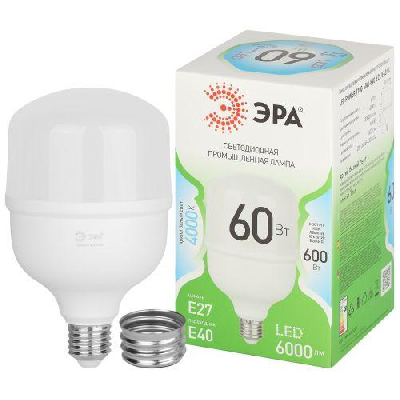 Лампа светодиодная GREEN LINE POWER T100-60W-840-E27/E40 GL 60Вт колокол 4000К яркий свет бел. E27/E40 Эра Б0067072