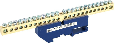 Шина нулевая на DIN-изол. ШНИ 8х12-24-Д-С IEK YNN10-812-24D-K07