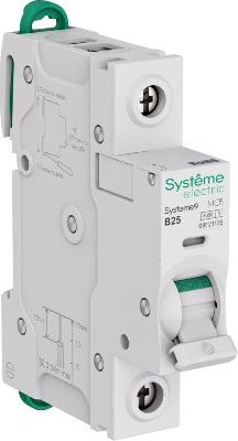 Выключатель автоматический 1п B 25А 6кА Systeme9 230В SE S9F21125
