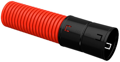 Труба гофрированная двустенная ПНД гибкая d90мм красн. (уп.100м) IEK CTG12-090-K04-100-R