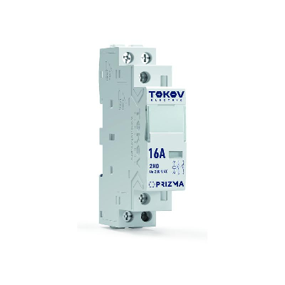 Контактор модульный 18мм 16А 230В АС 2НО PRIZMA TOKOV ELECTRIC TKE-PZ-MC-1-16-230-20