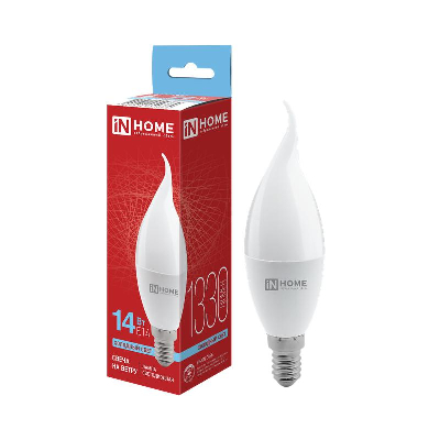 Лампа светодиодная LED-СВЕЧА НА ВЕТРУ-VC 14Вт 230В E14 6500К 1330лм IN HOME 4690612054384
