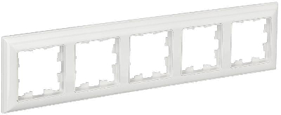 Рамка 5-м BRITE РУ-5-Бр бел./бел. IEK BR-M52-12-K01