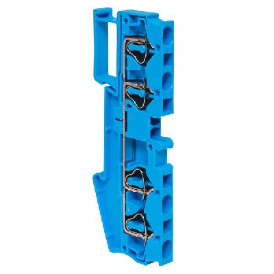 Колодка клеммная ST-4 41А 4 вывода пружинная син. EKF plc-jxb-st-4-4-blue