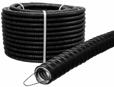 Металлорукав в ПВХ изоляции Р3-ЦПнг 25 черн. (уп.20м) TOKOV ELECTRIC TKE-MR-PVC-25-20-C05