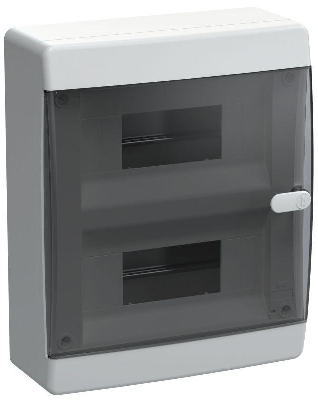 Корпус ЩРН-П-18 UNION Compact IP41 черн. прозр. дверь пластик. IEK UIC-KP12-N-18-41-K01