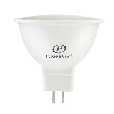Лампа светодиодная RS LED GU5.3 5W 12V 5Вт рефлектор 3000К GU5.3 450лм 12В Ra90 Русский Свет 20011345140