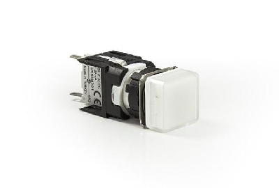 Арматура сигнальная 16мм квадратная 12-24 AC/DC бел. EMAS D050KXB